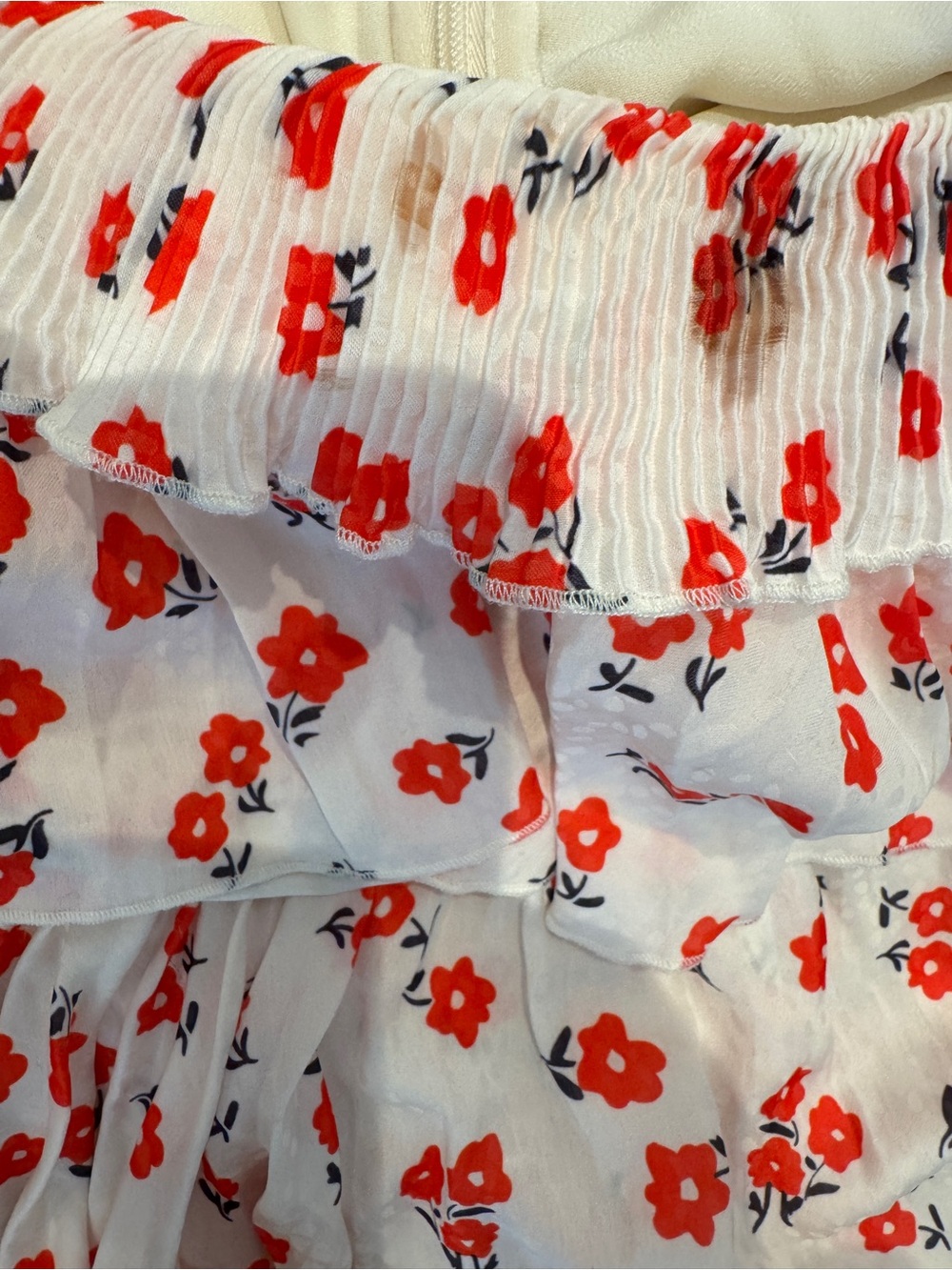 Self Portrait Printed Floral One Shoulder Top - Picture 6 of 8